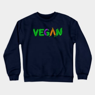 Vegan Typography Crewneck Sweatshirt
